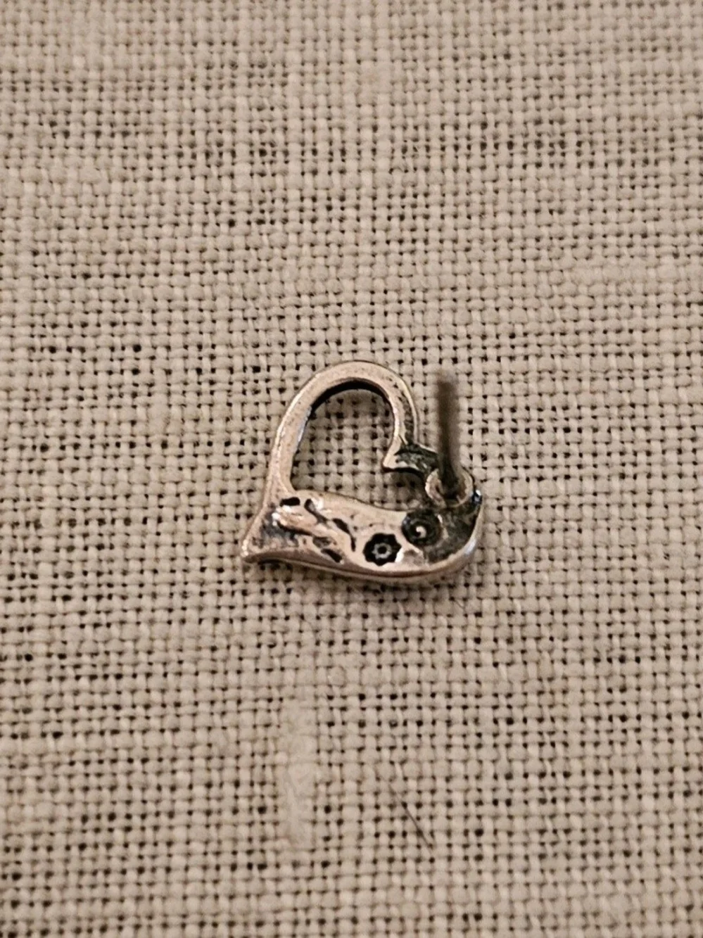 Vintage 90s Sterling Silver Turquoise Inlay Heart Swoop Stud Earrings 925